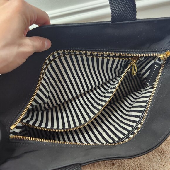 Frances Valentine New York Kate Black Tote Bag Shoulder Bag Purse - Picture 10 of 11